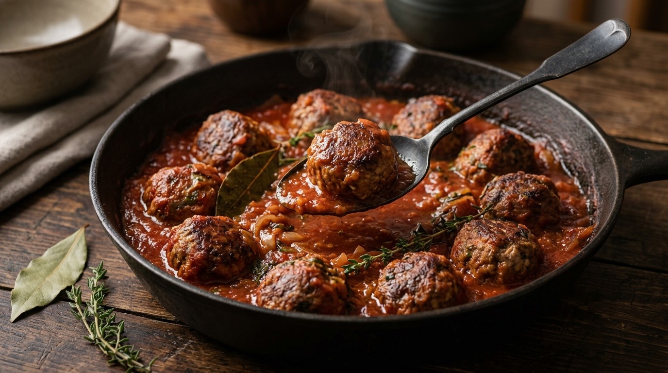Balletjes in tomatensaus