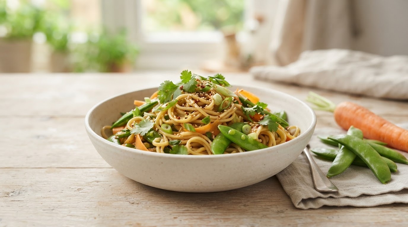 Bami met zomergroenten