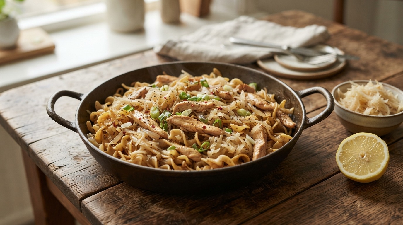 Bami met zuurkool