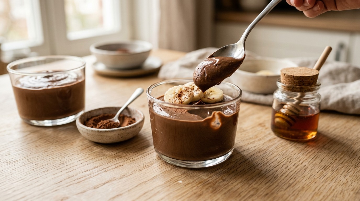 Bananen-chocomouse