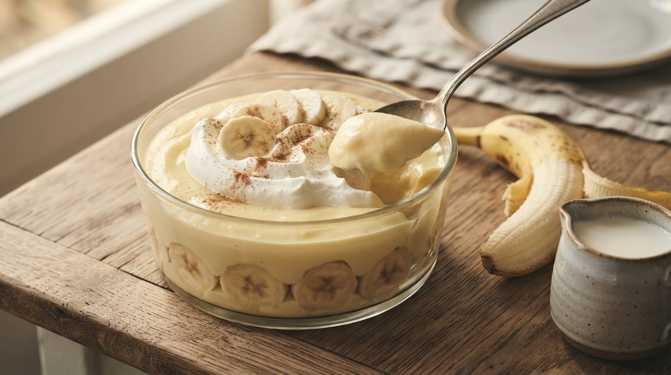 Bananen custard