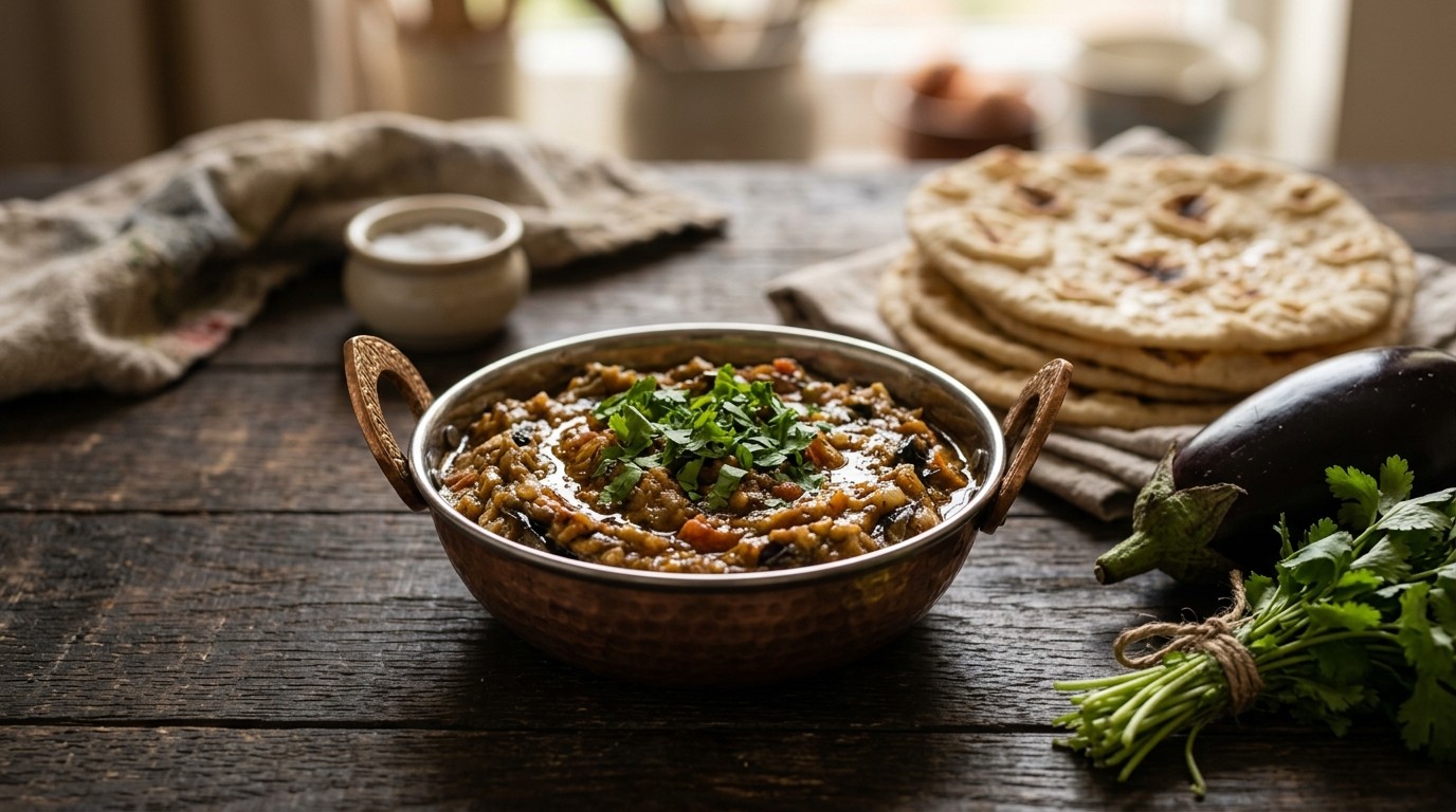 Bangan ka Bhurta (aubergineschotel)