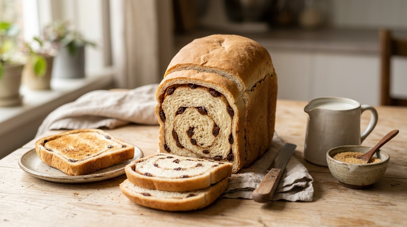 BBM kaneel-rozijnenbrood