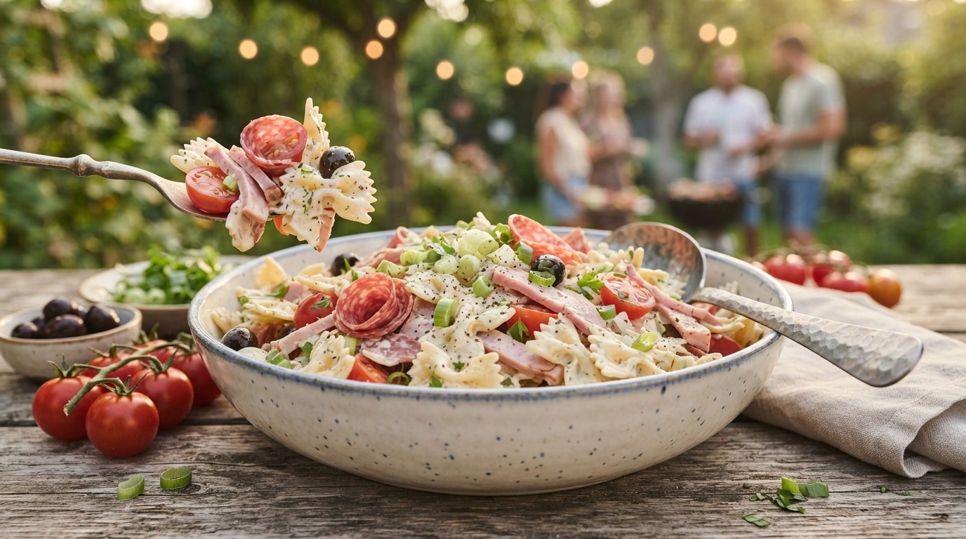 BBQ koude pasta