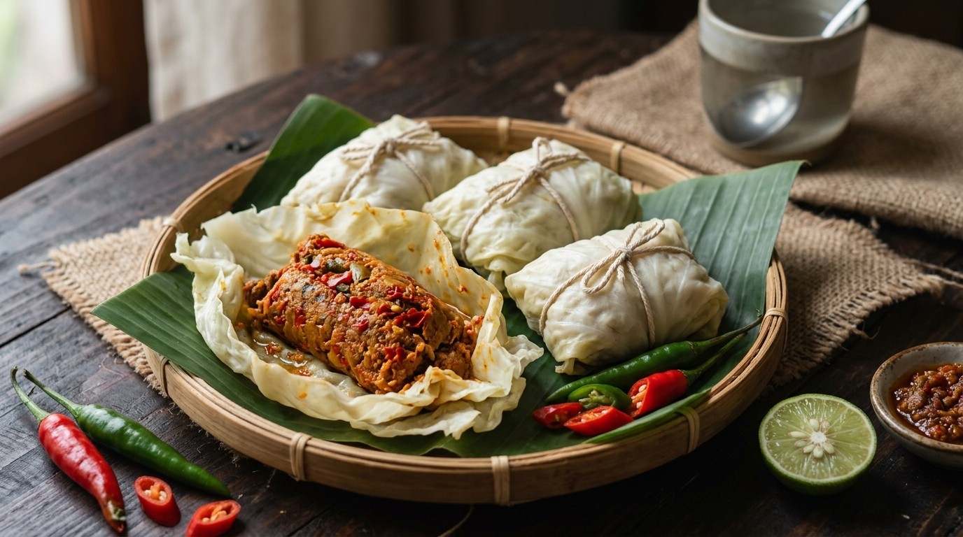 Bebotok Daging Pedis (pittig Gekruid Gehakt Gerecht)