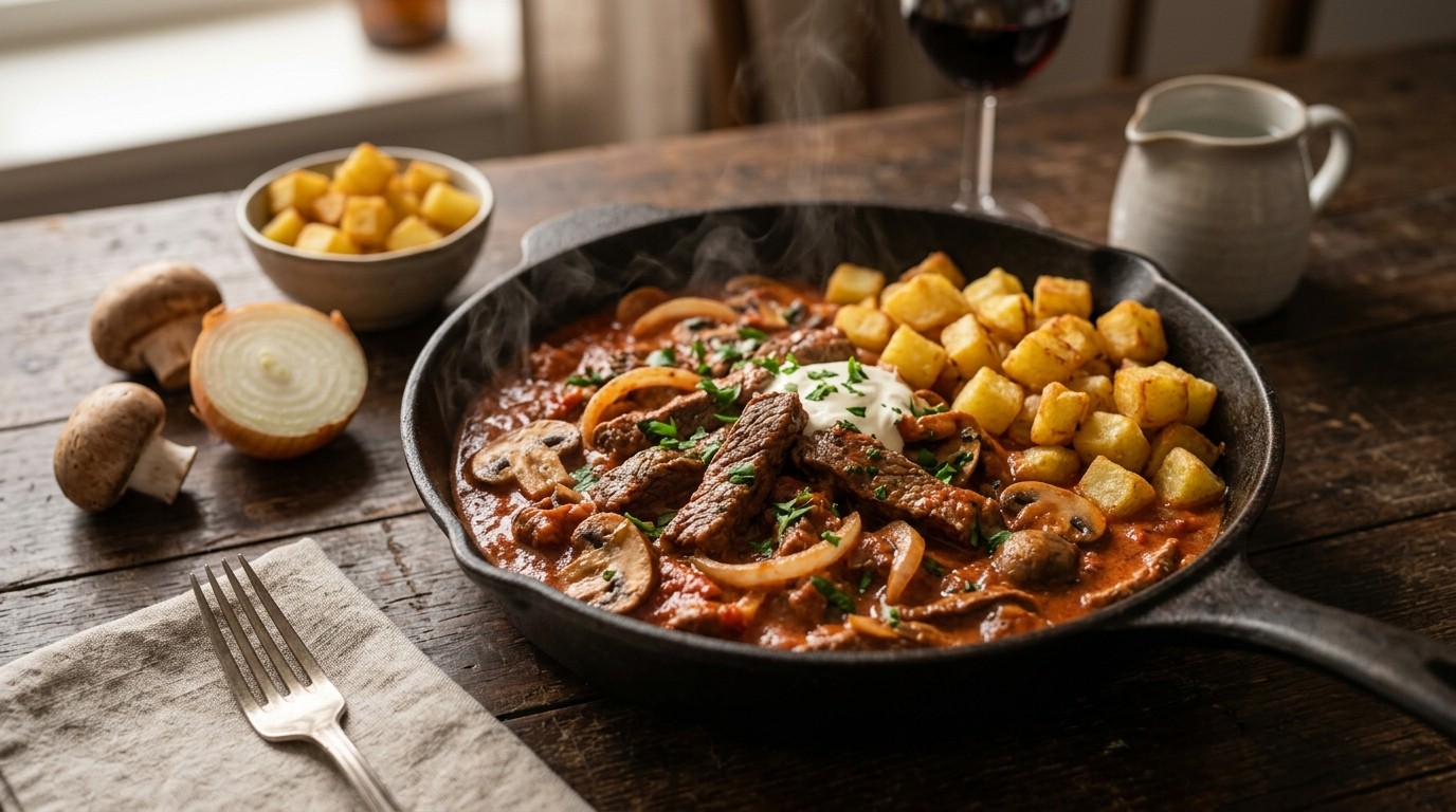 Beef Stroganoff