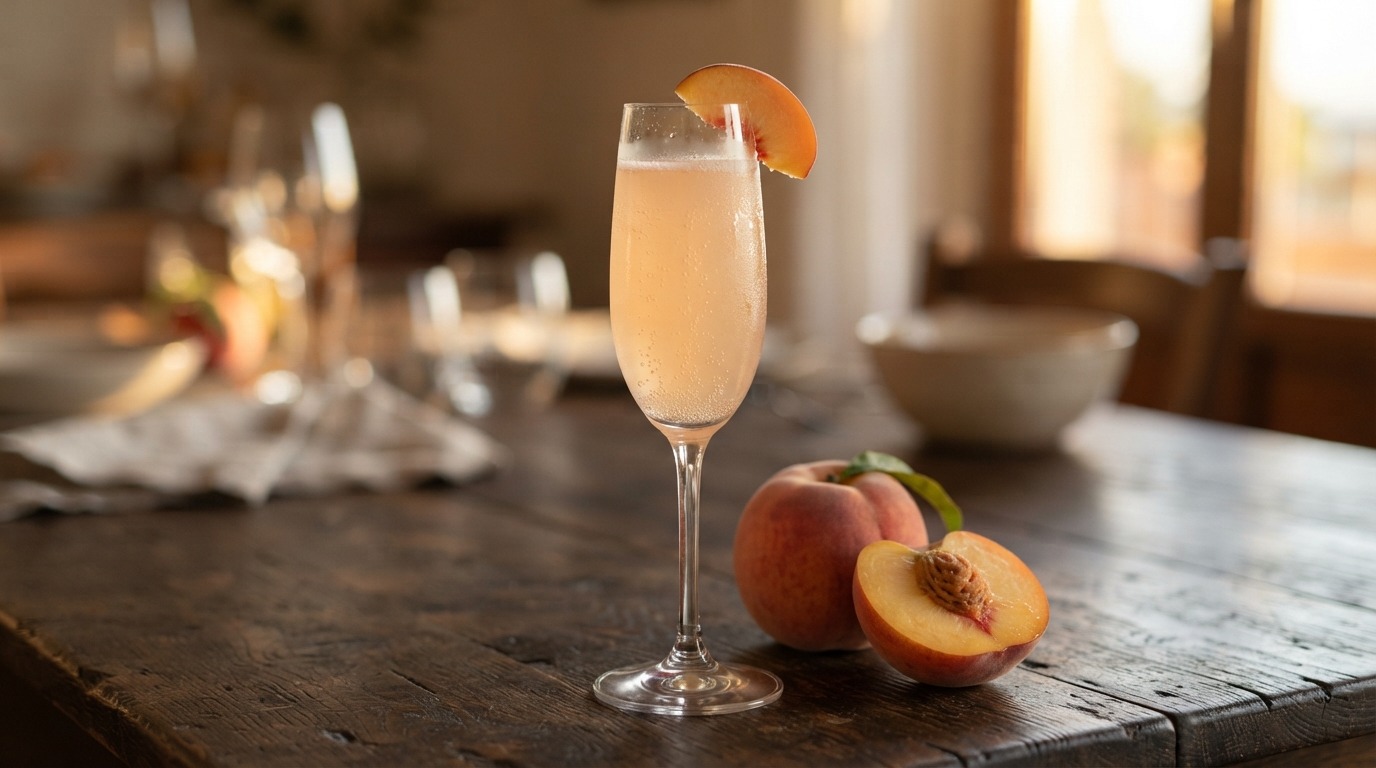 Bellini cocktail
