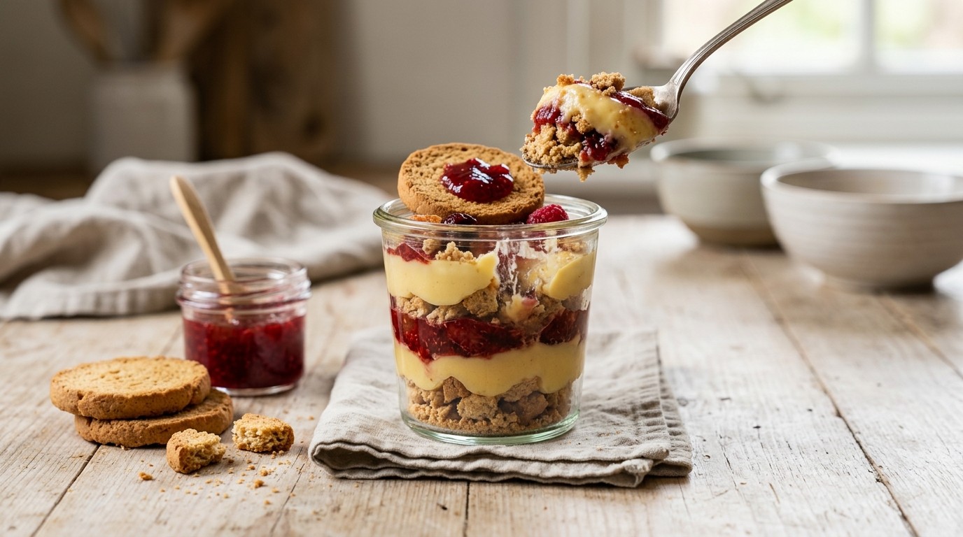 Beschuitcustard toetje