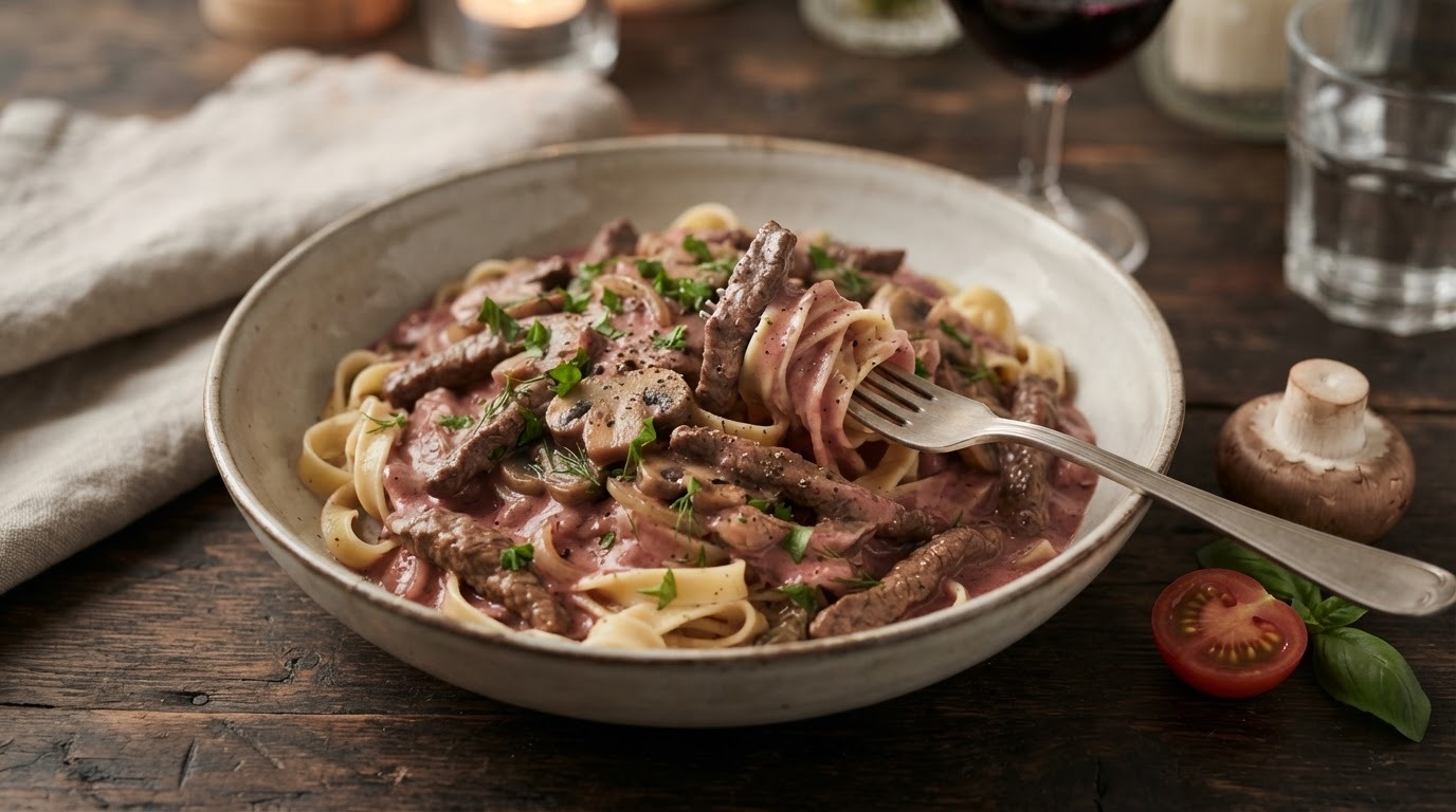 Biefstuk Stroganoff