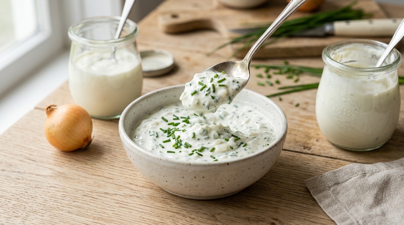 Bieslook- Yoghurtsaus
