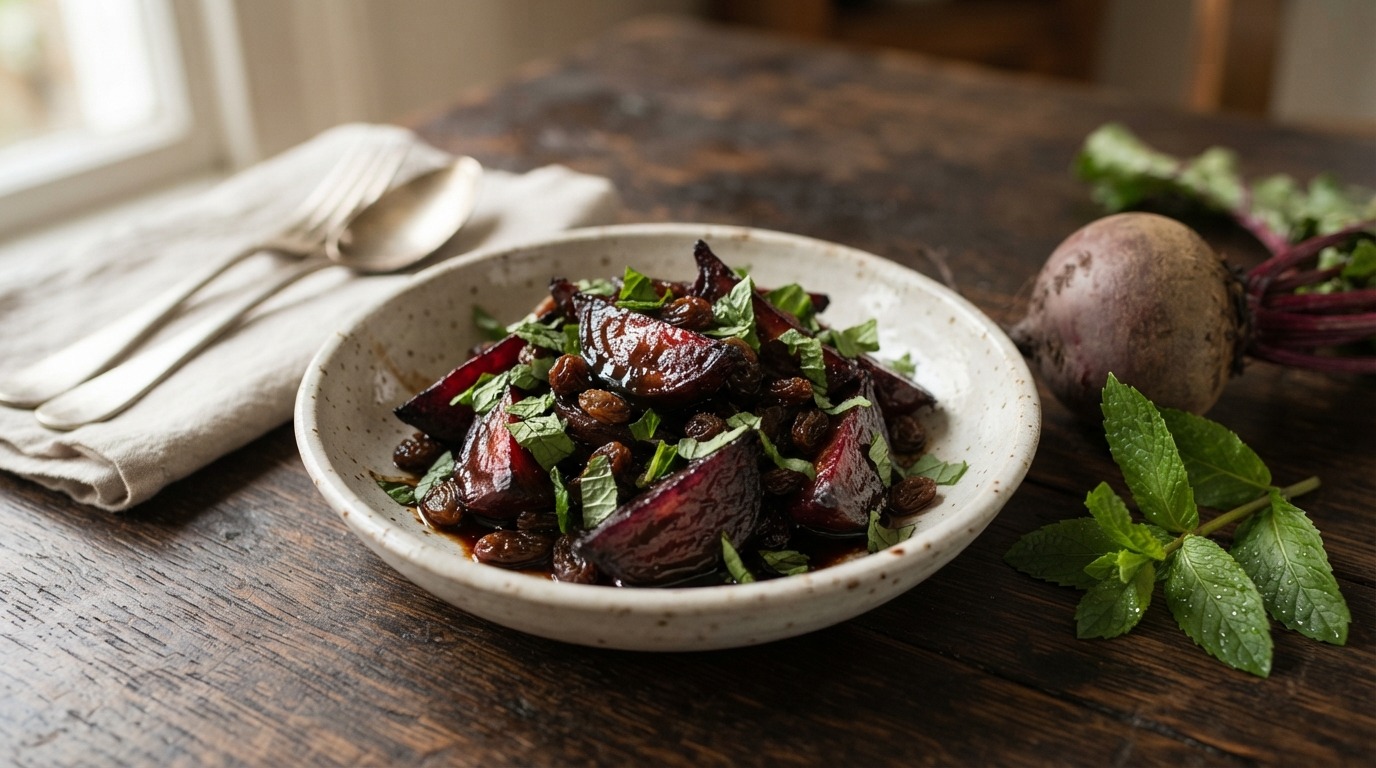 Bietensalade met munt
