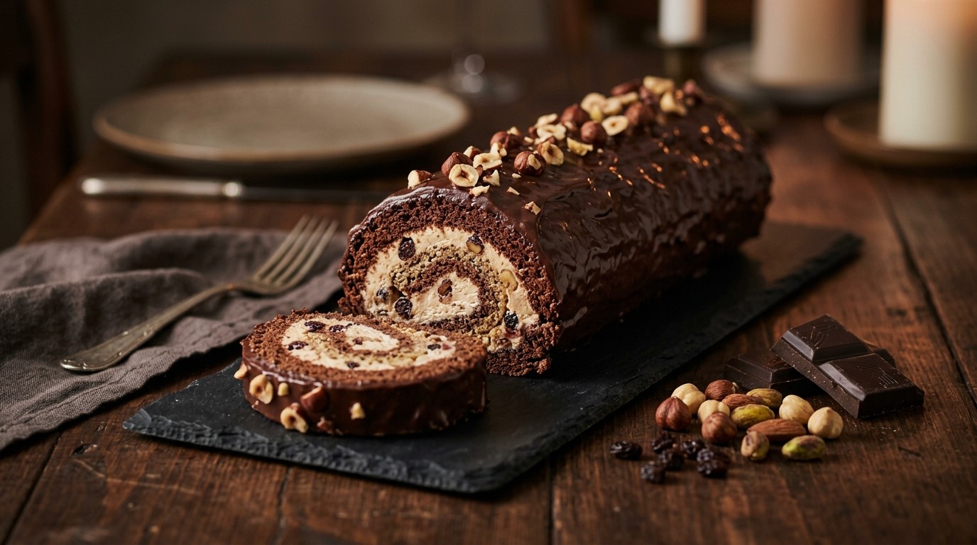 Biscuitrol met Chocolade