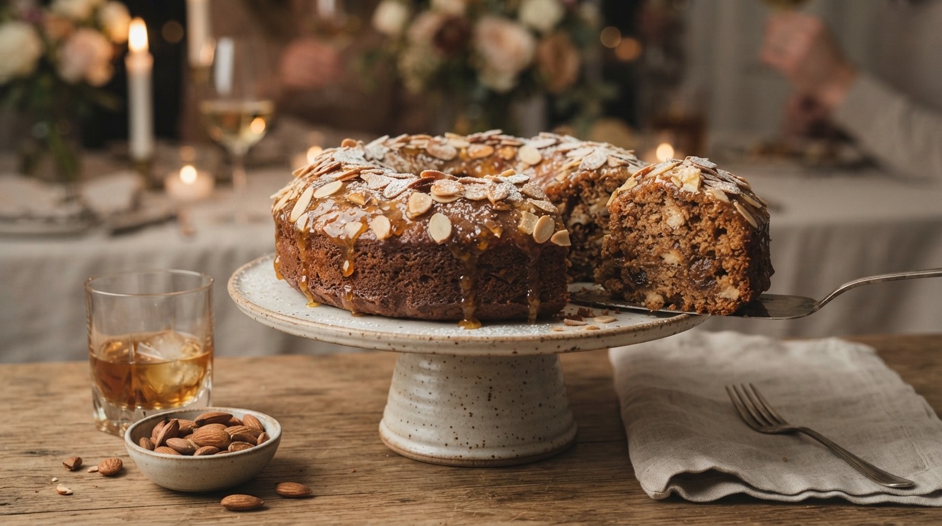 Bitterkoekjescake met rum