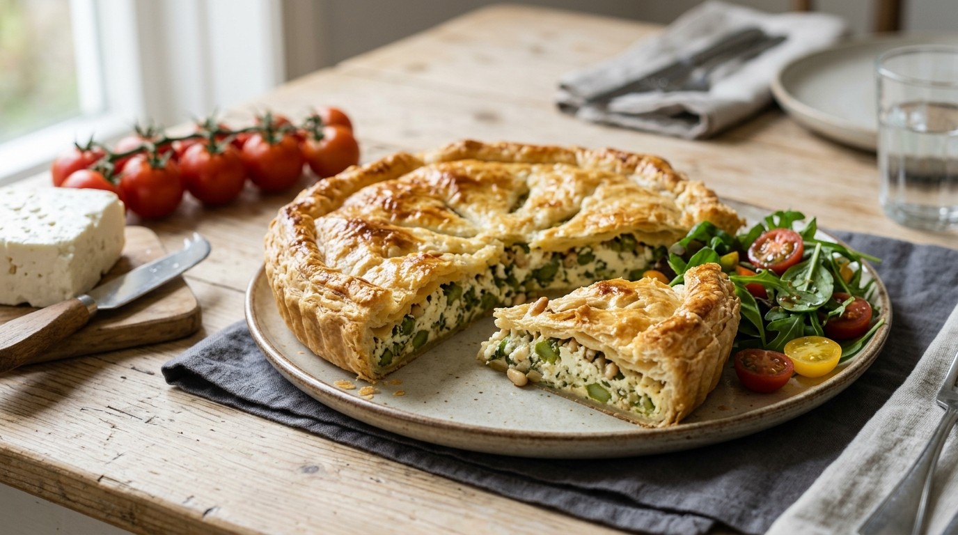 Bladerdeegpastei Gevuld met Feta