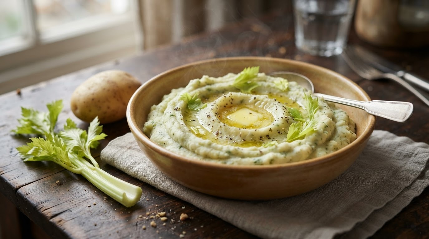 Bleekselderijpuree