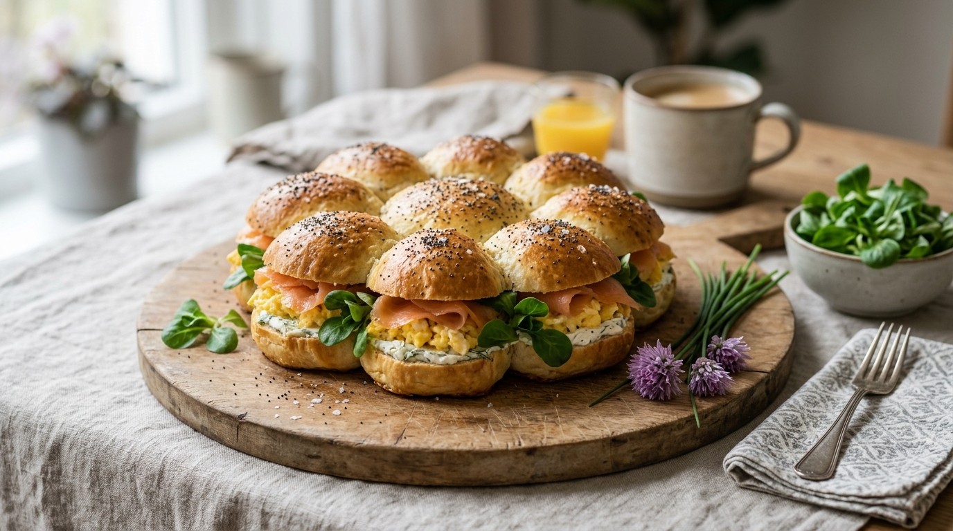 Bloembrood met zalmfilet