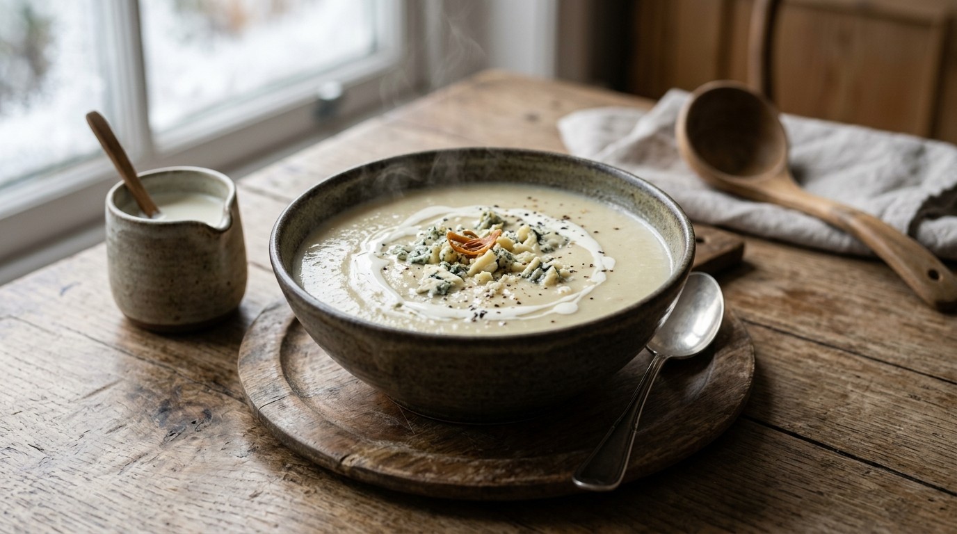 Bloemkoolsoep met blue stilton