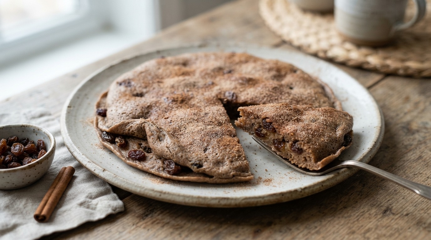 Boekweit pannenkoek met rozijnen