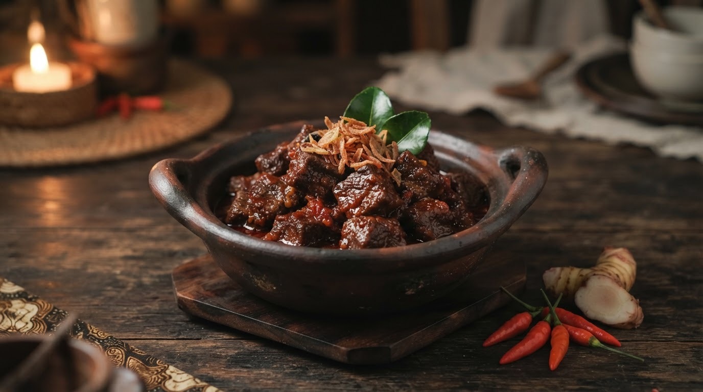 Boemboe Bali rundvlees (heet gekruid rundvlees)