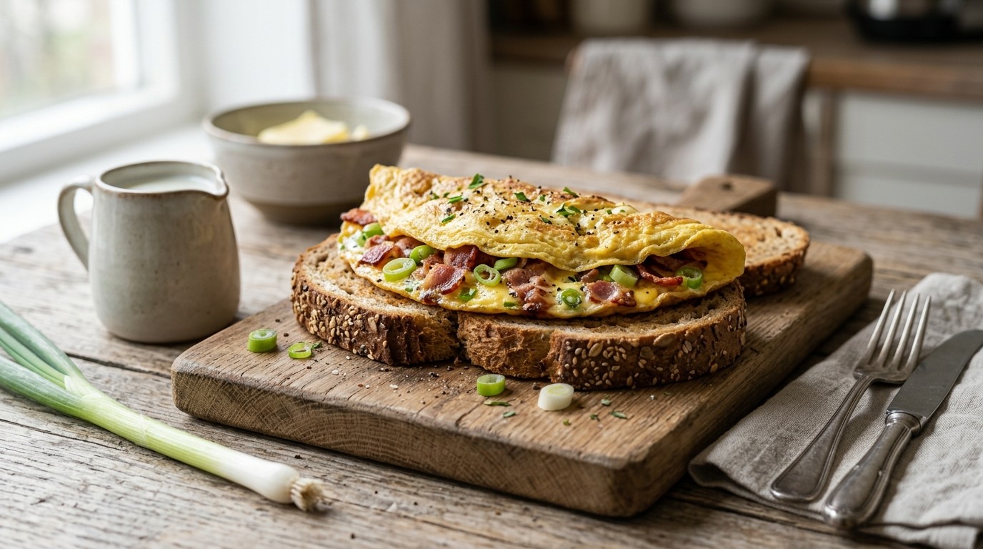 Boerenbruin met Gevulde Omelet