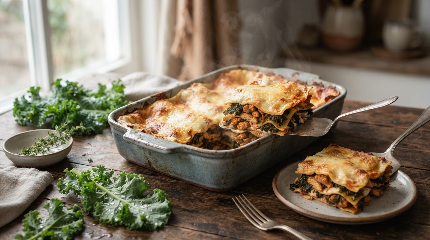 Boerenkool-lasagne