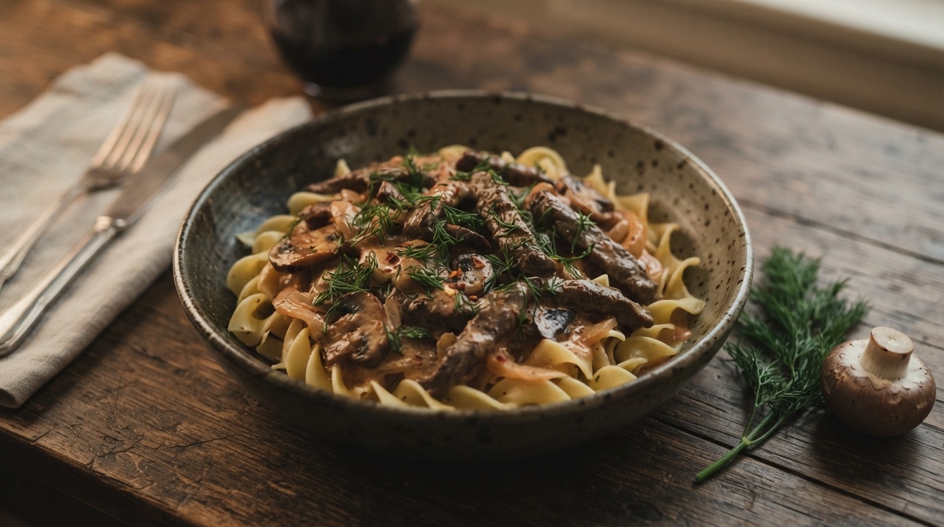 Boeuf Stroganoff