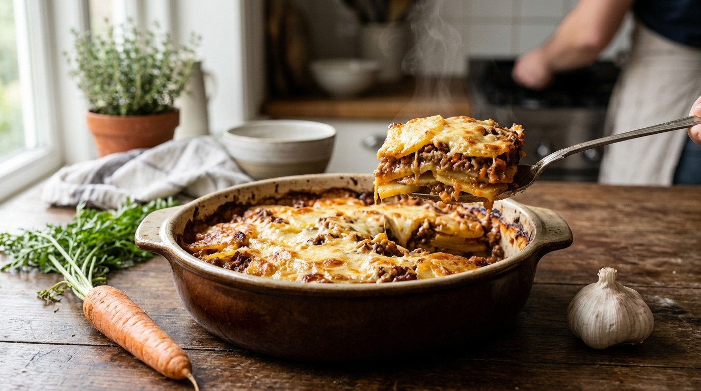 Bolognese-aardappelgratin