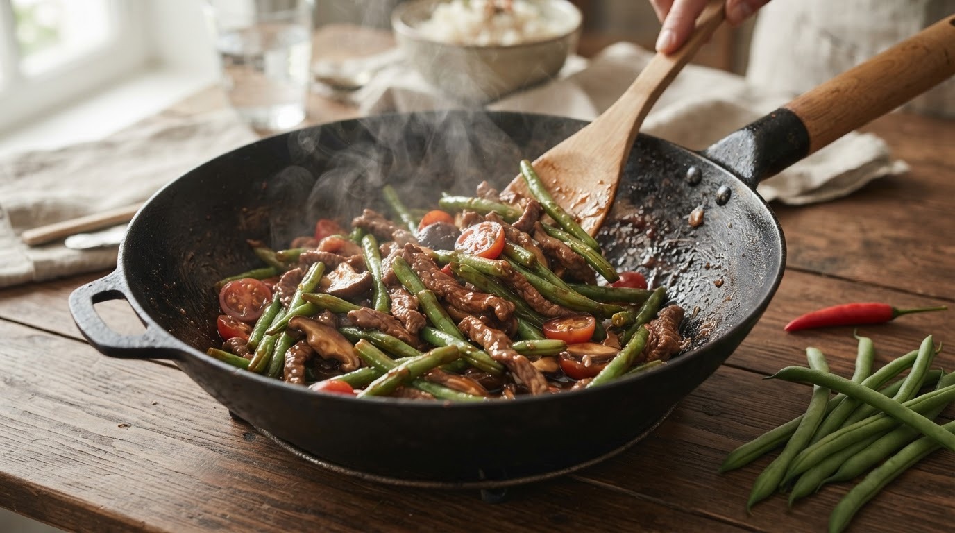 Boontjes uit de Wok