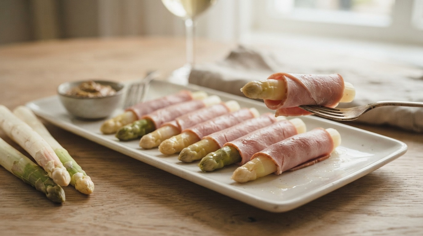 Borrelhapje ham asperges