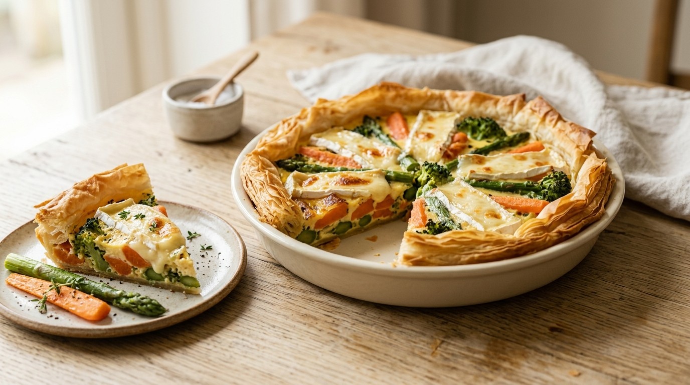 Brie-groententaart
