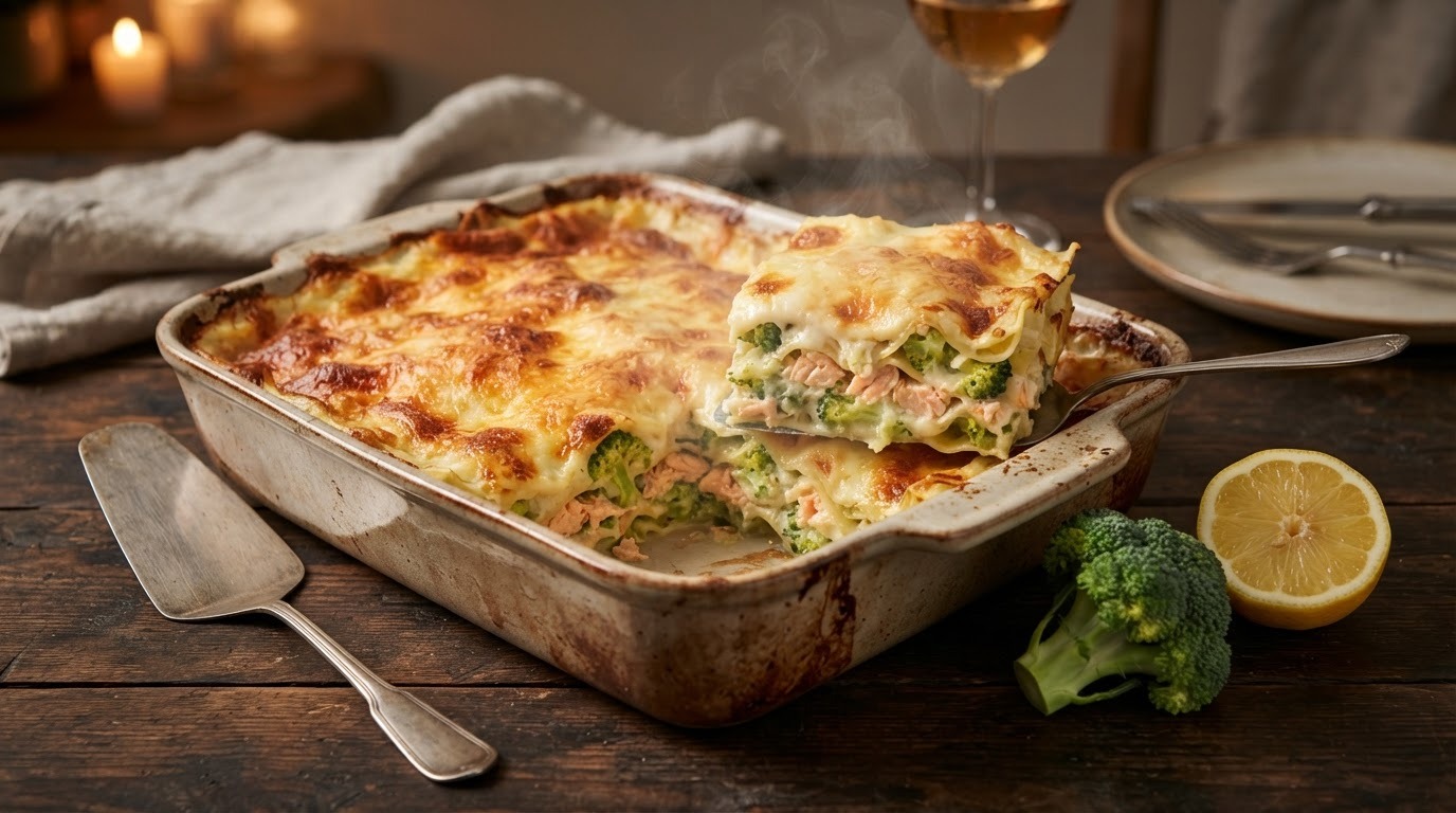 Broccoli-lasagne