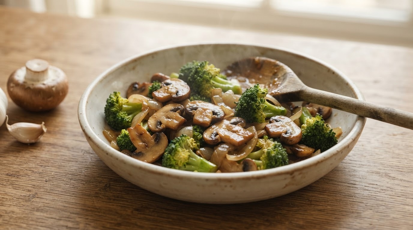 Broccoli met champignons