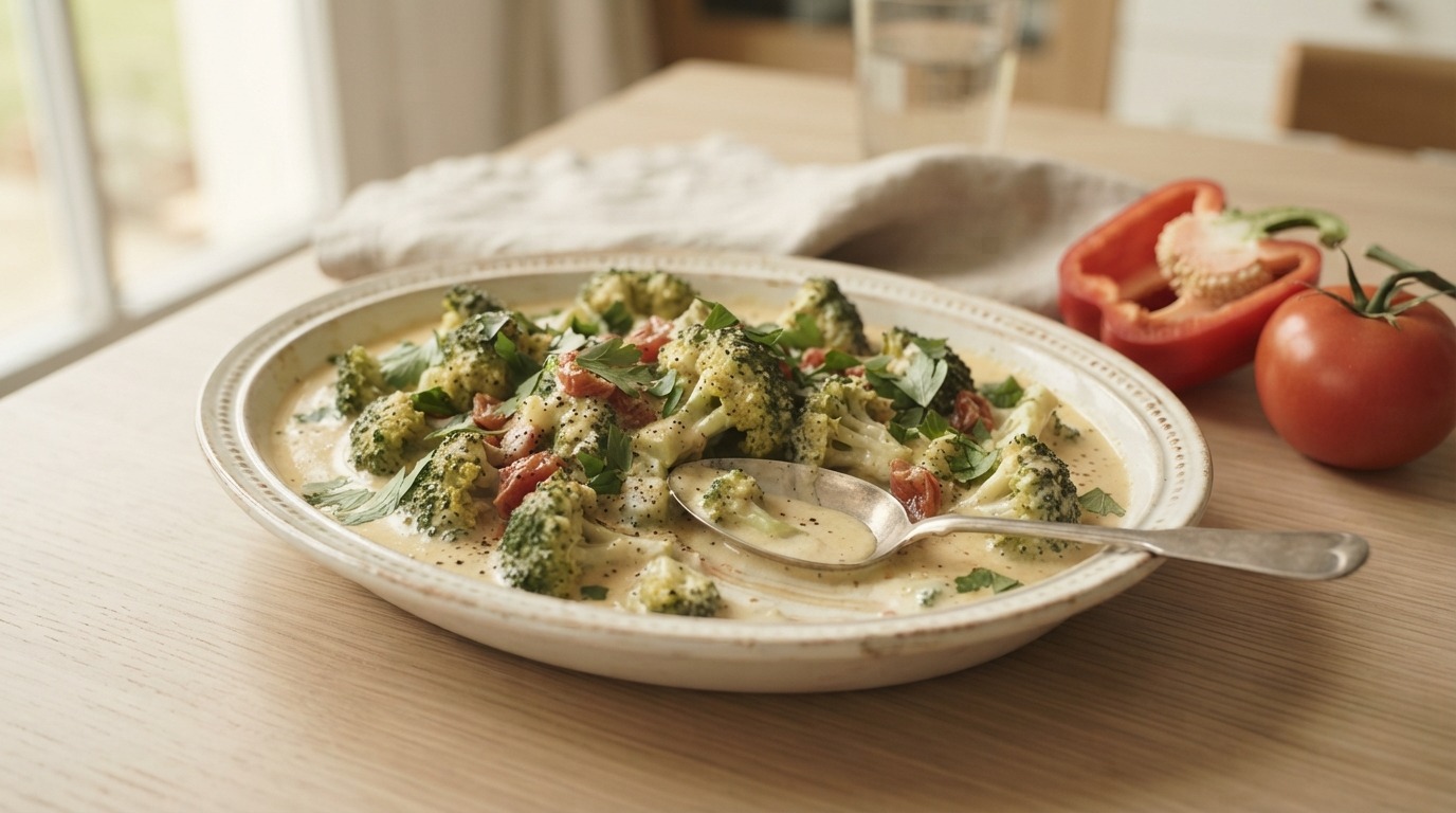 Broccoli met roomsaus