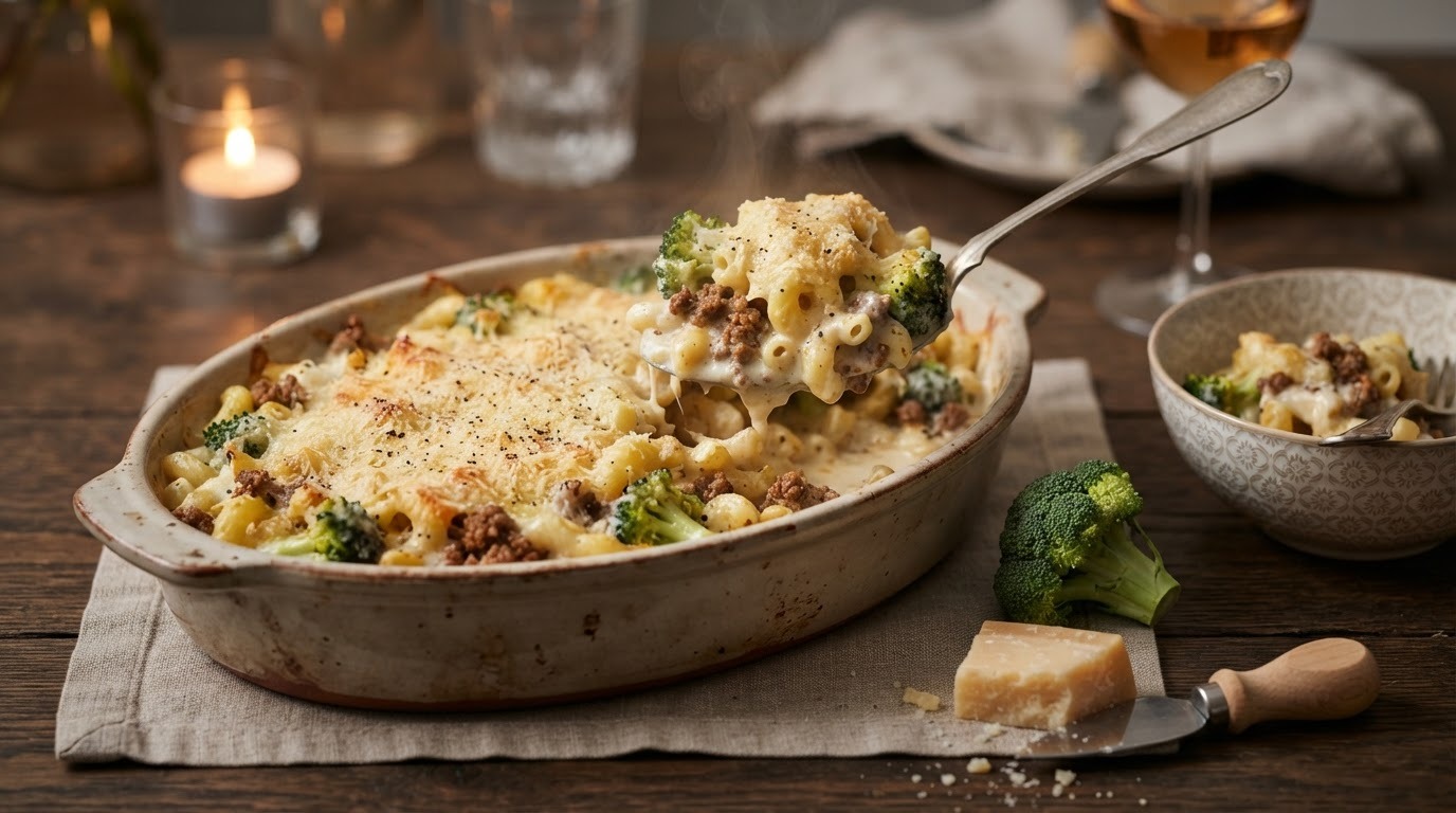 Broccoli/pasta schotel