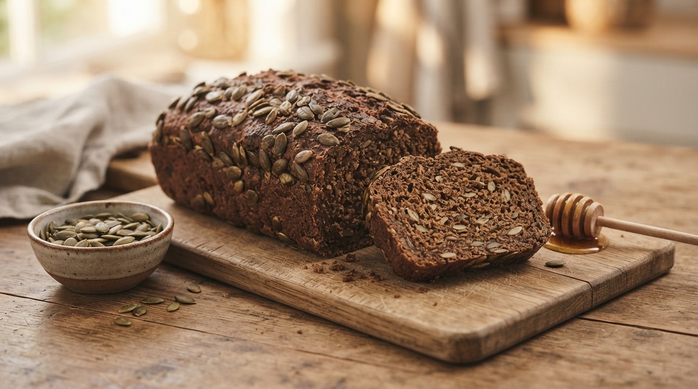 Brood met pompoenpitten