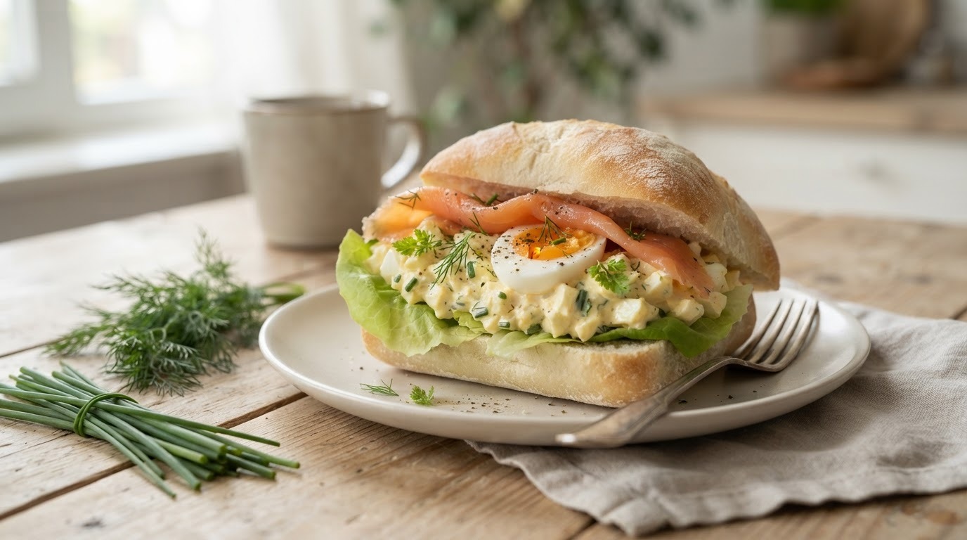 Broodje eiersalade