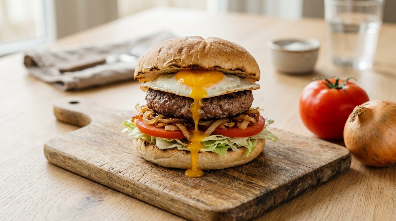 Broodje hamburger speciaal