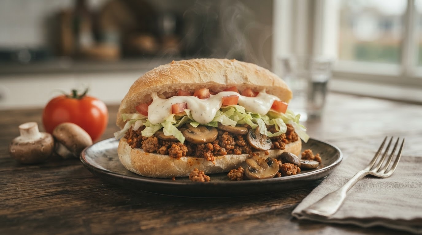 Broodje pittig gehakt