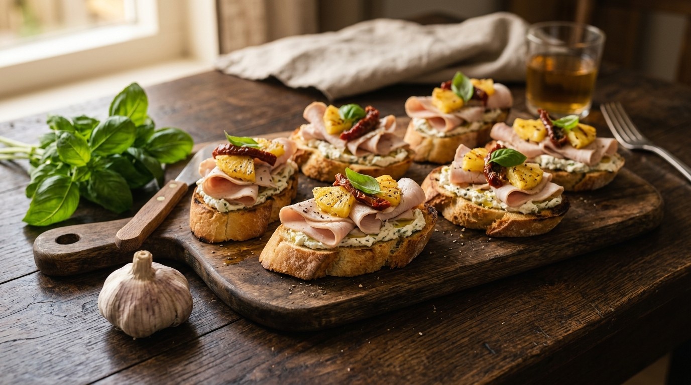 Bruschetta met fricandeau