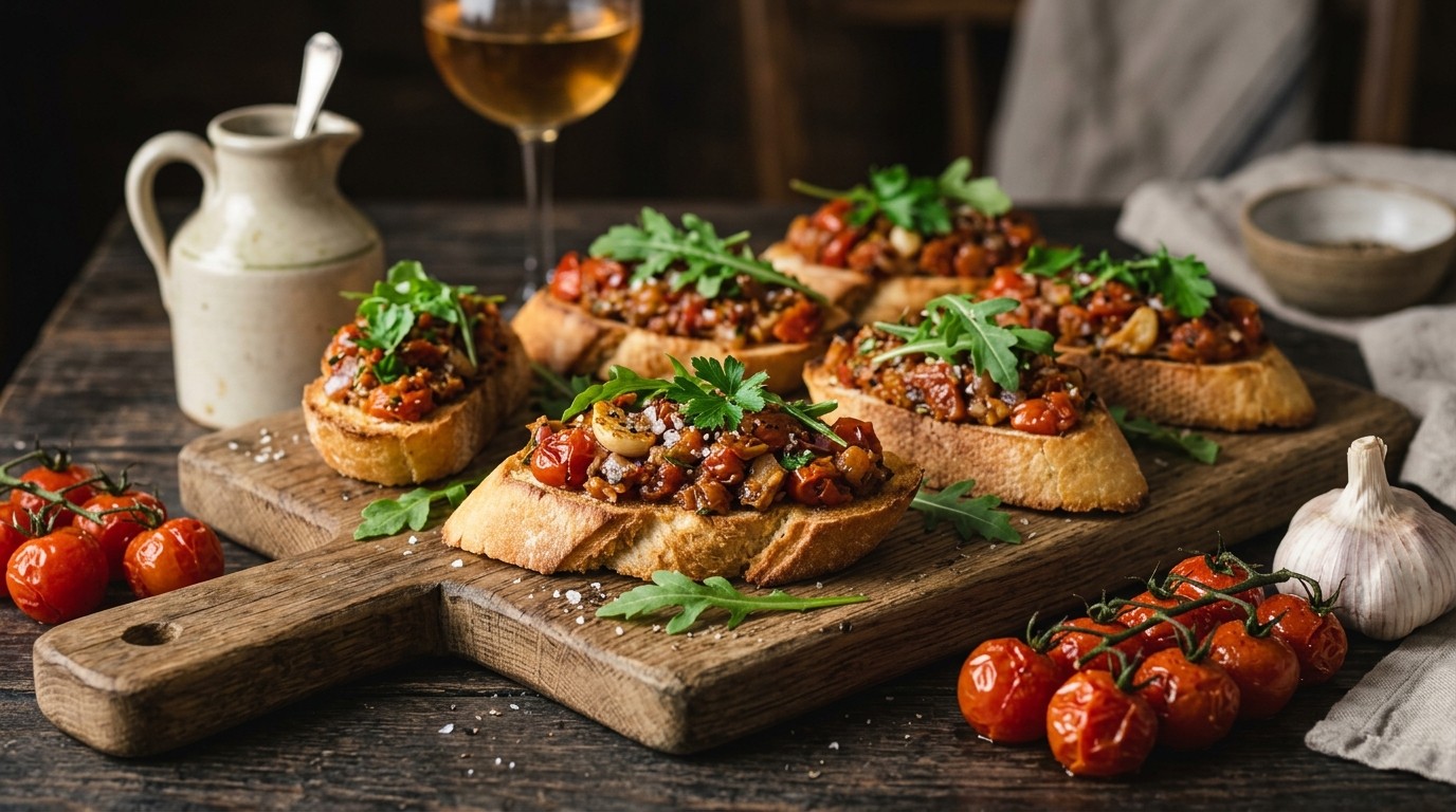 Bruschetta met Huisgemaakte Tomatentapenade,