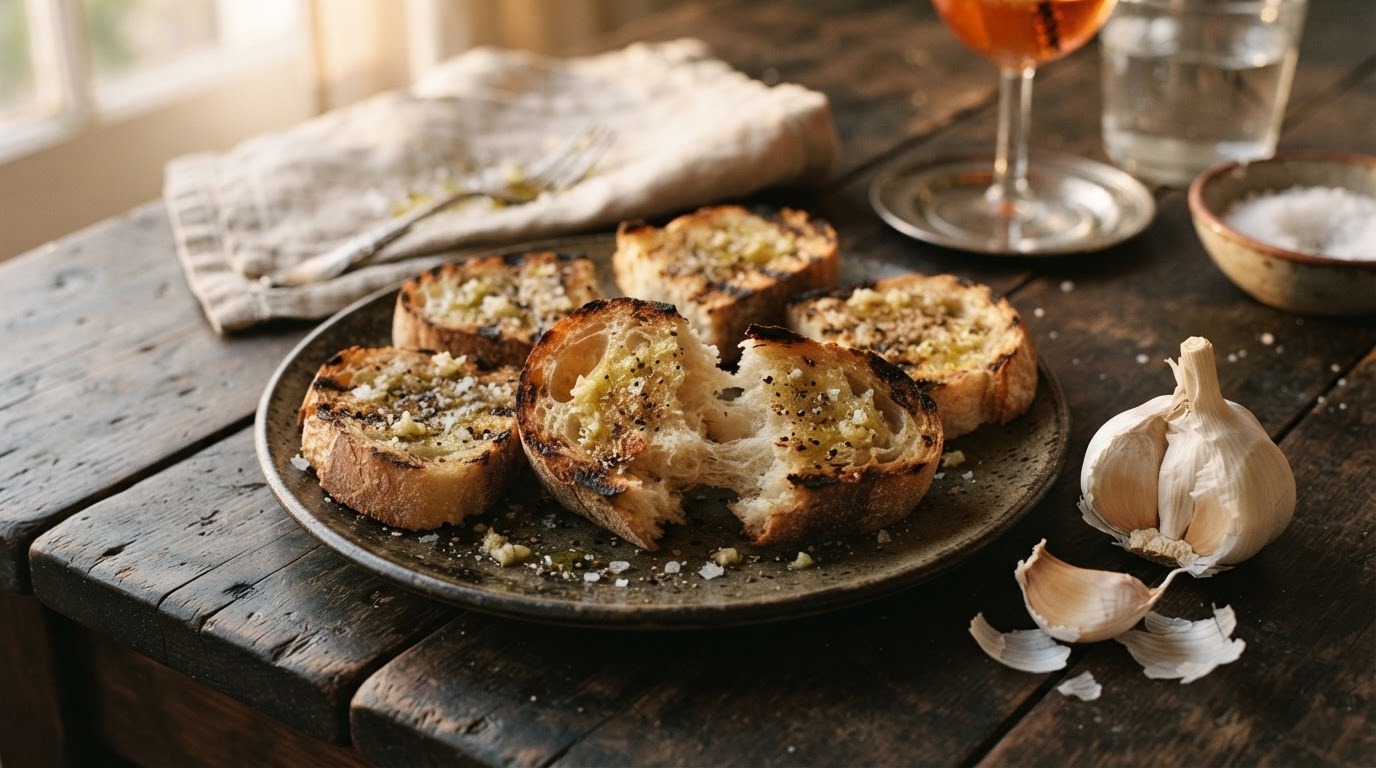 Bruschetta met knoflook