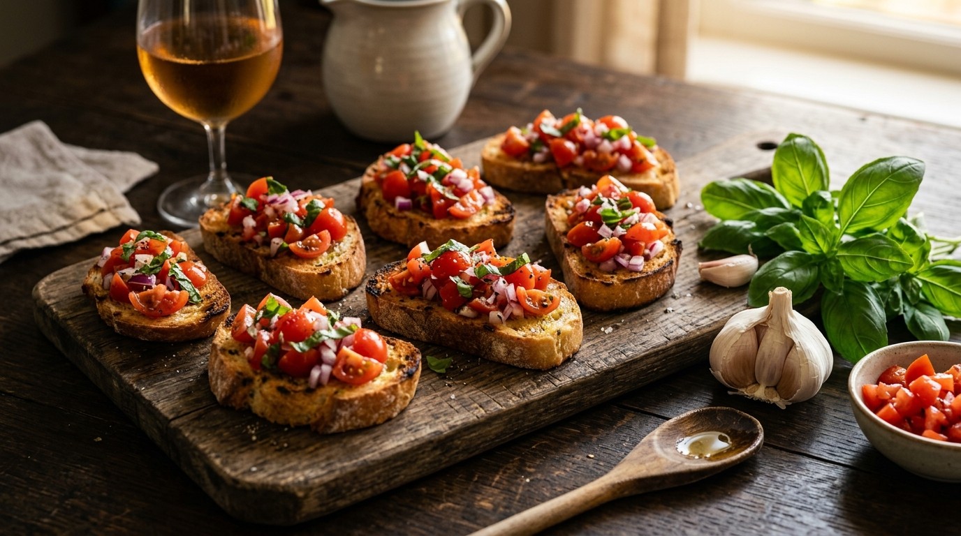 Bruschetta met tomaten