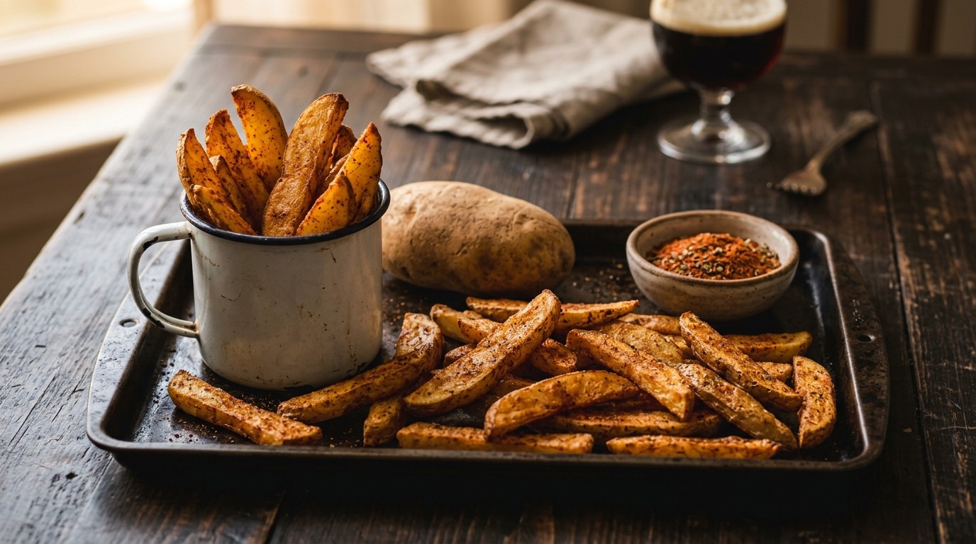 Cajun frites uit de oven