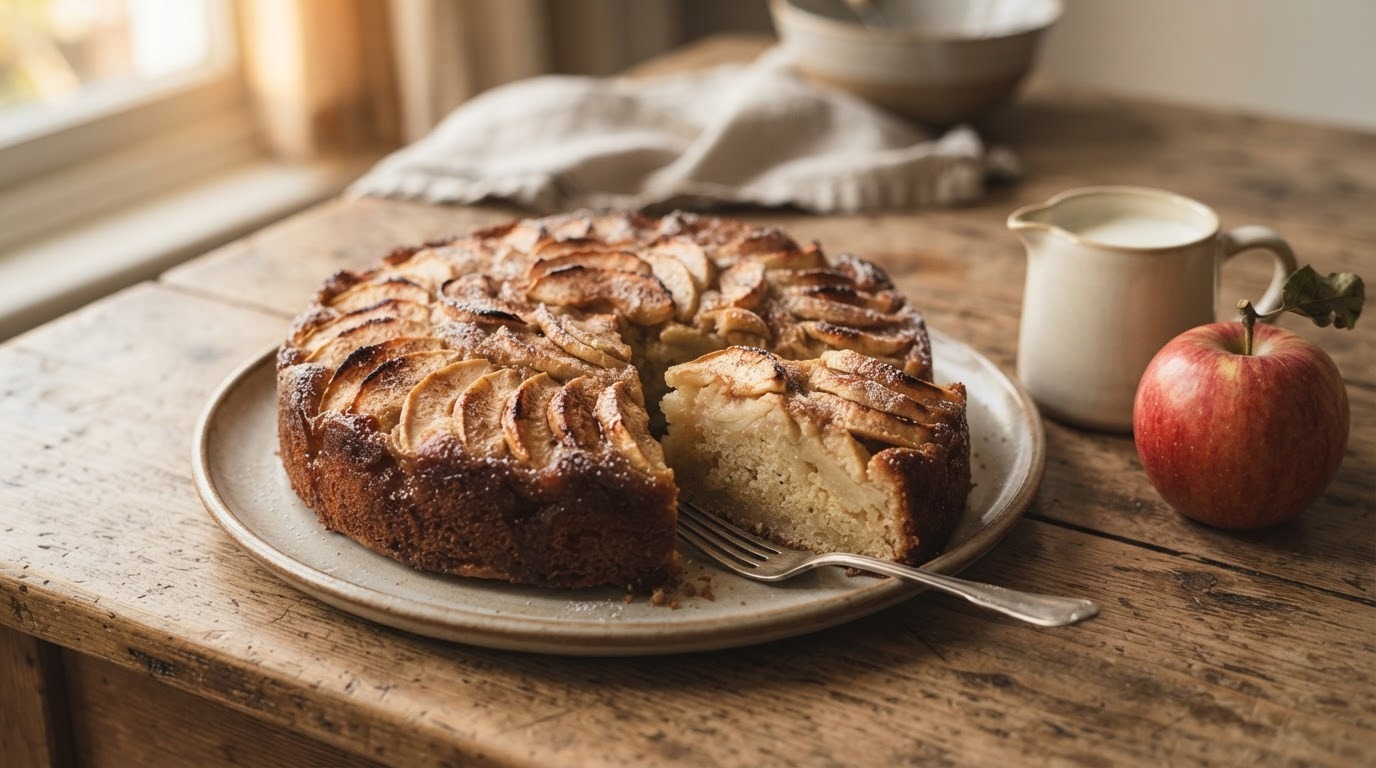 Cake met appel