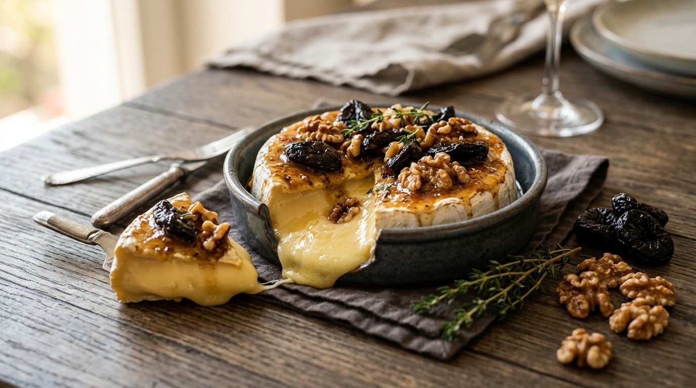Camembert met honing mosterd