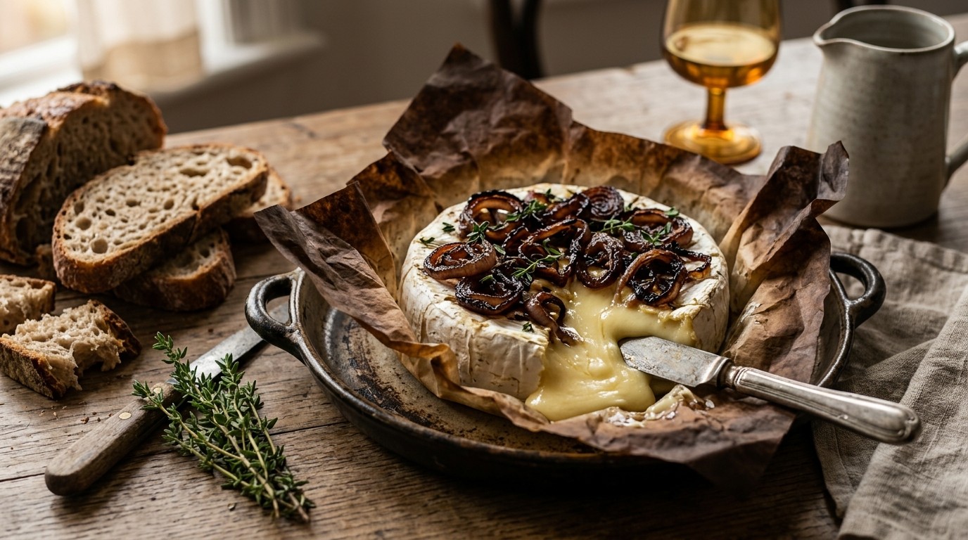 Camembertpakketje uit de oven