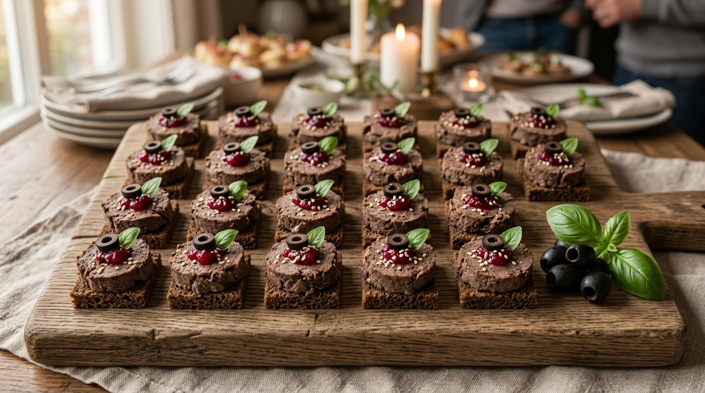 Canapé met Wildpaté Voor Buffet