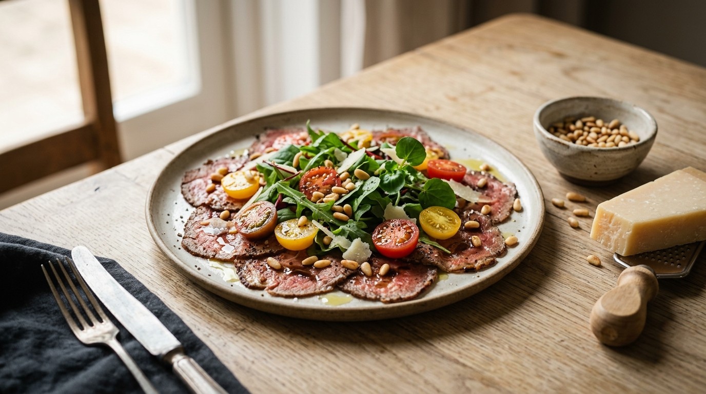 Carpaccio met Tomaatjes