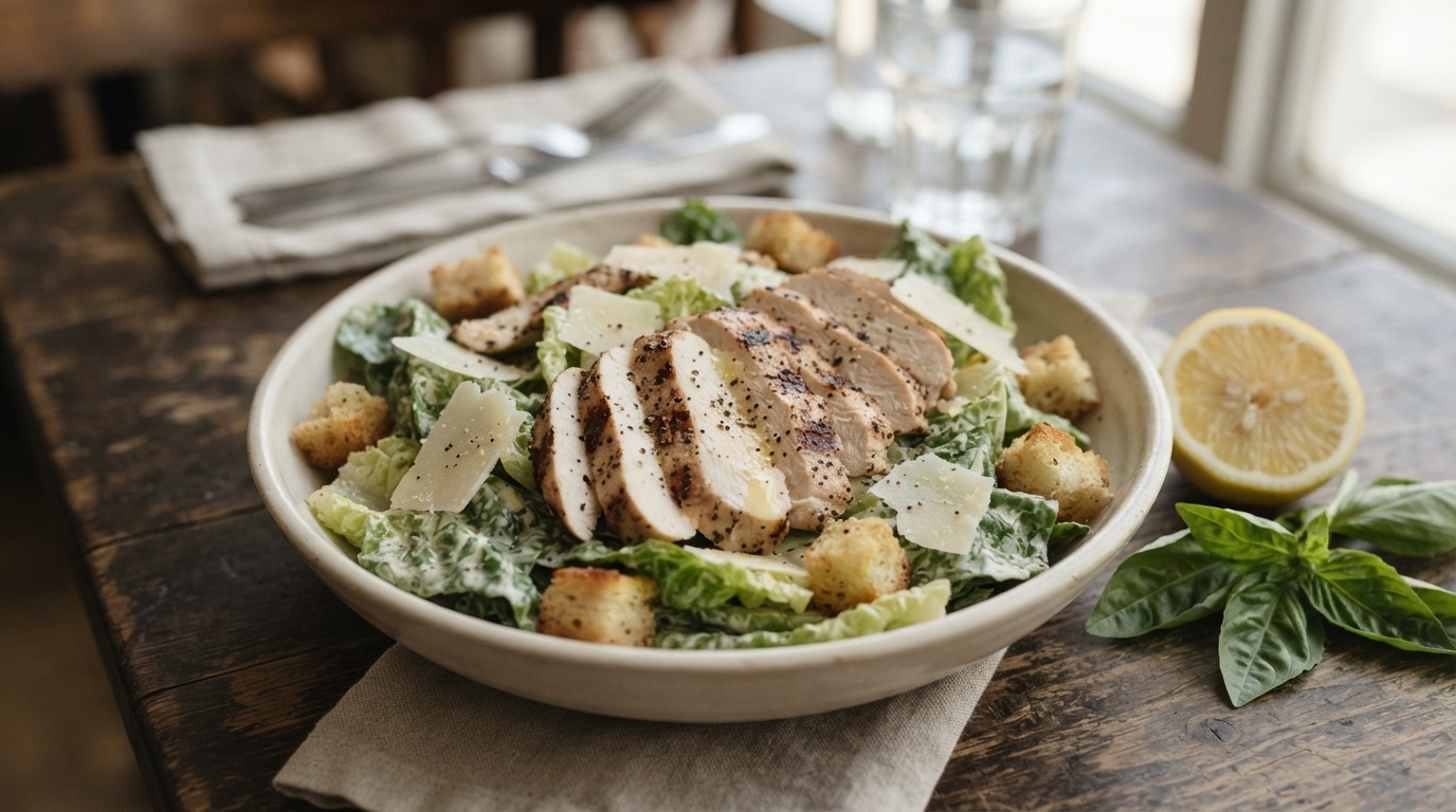 Ceasar salade met kipfilet