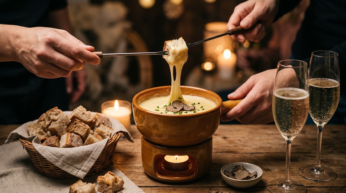 Champagne-kaasfondue